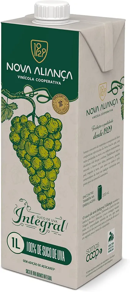 Suco de Uva Branco Integral Nova Aliança 1L