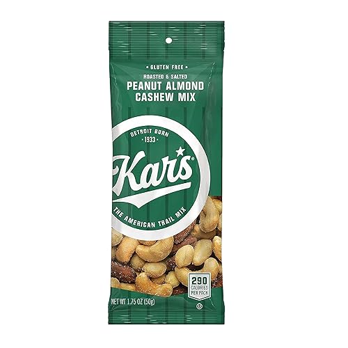 Kars Nueces de maní y almendras de anacardos mixtos paquetes individuales de 175 onzas paquete a granel de 72 aperitivos sin gluten 8972-CP72