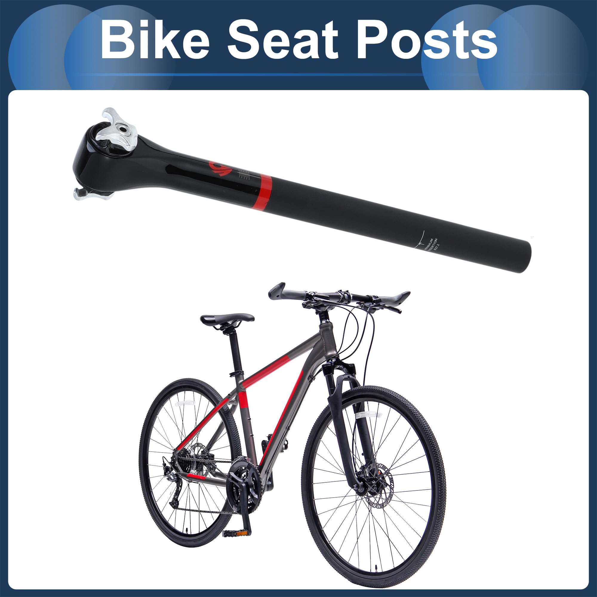 Tige De Selle De Vélo 1Pc pour Vélo Décalage 5 Degrés