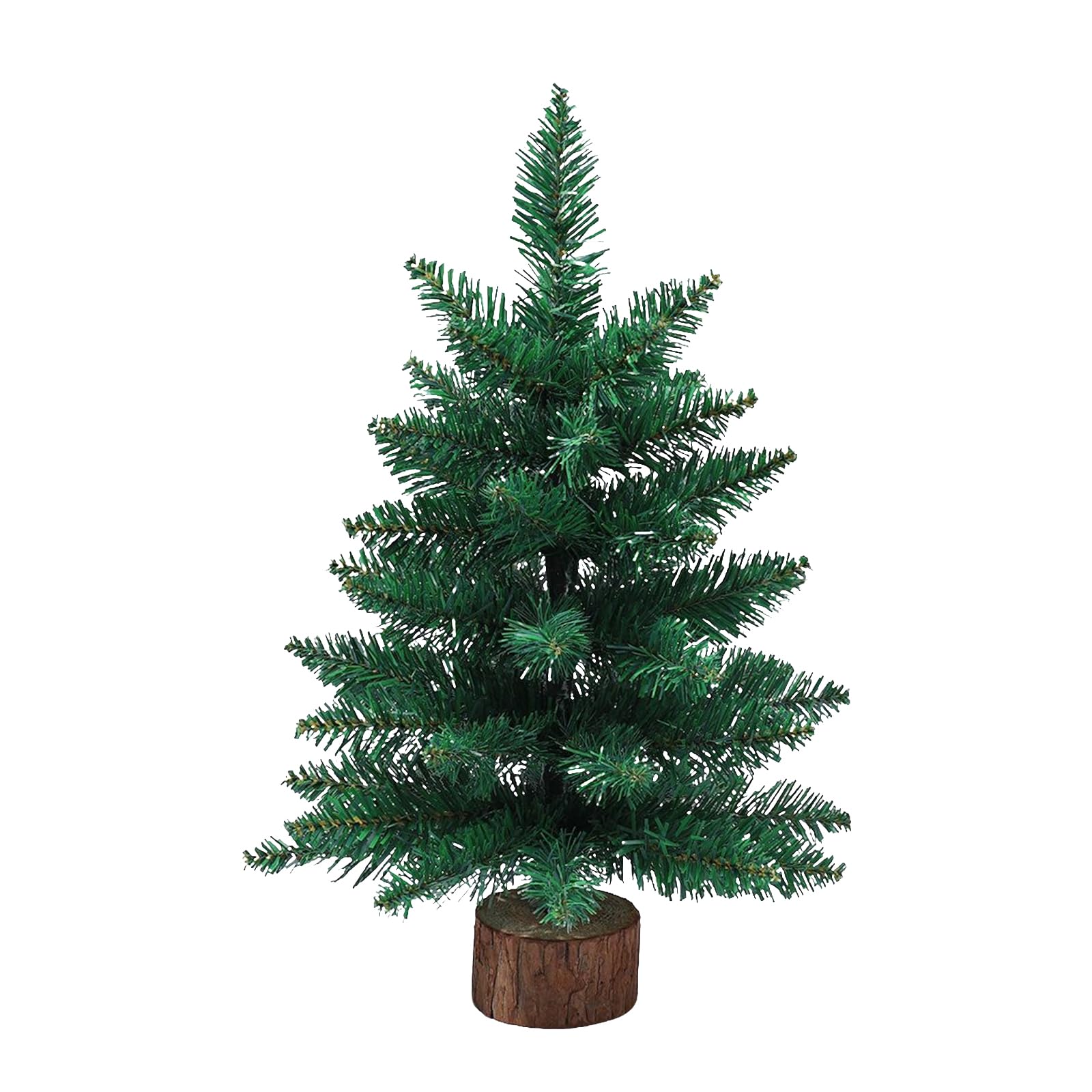 Ysinobear B Mini Christmas Tree For Tabletop, 45Cm Small Artificial Xmas Tree With Stand, Realistic Pvc Desktop Decor For Home Office Holiday Festival (B)