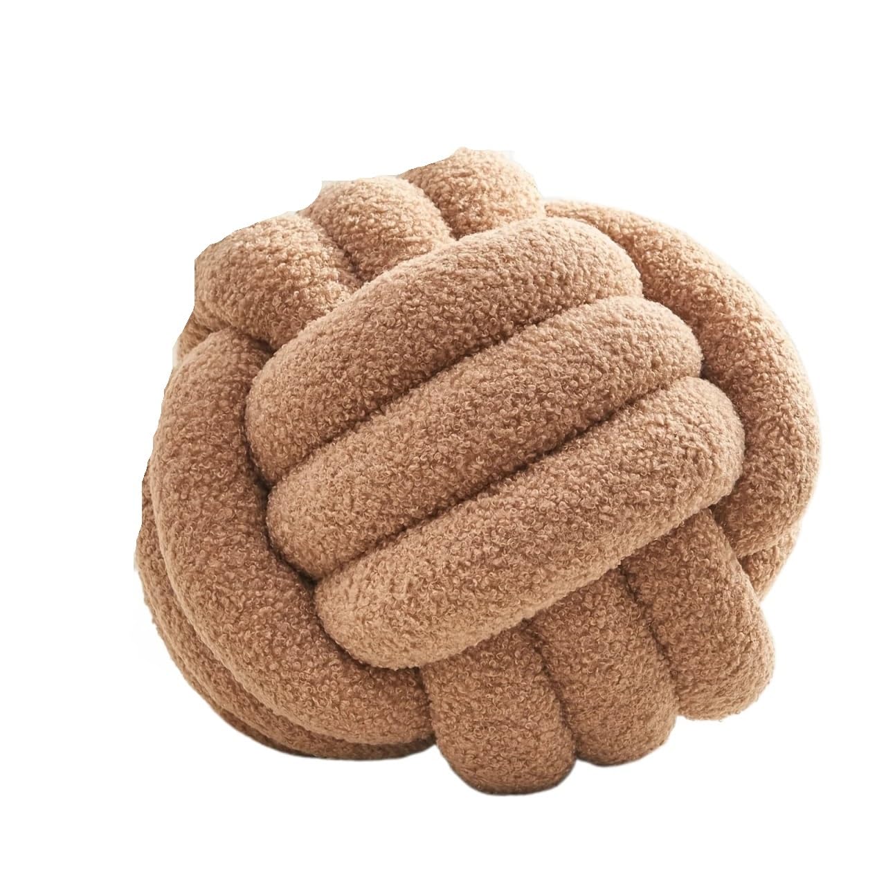 Coussin boule nœud haut de gamme finitions artisanales pour lit