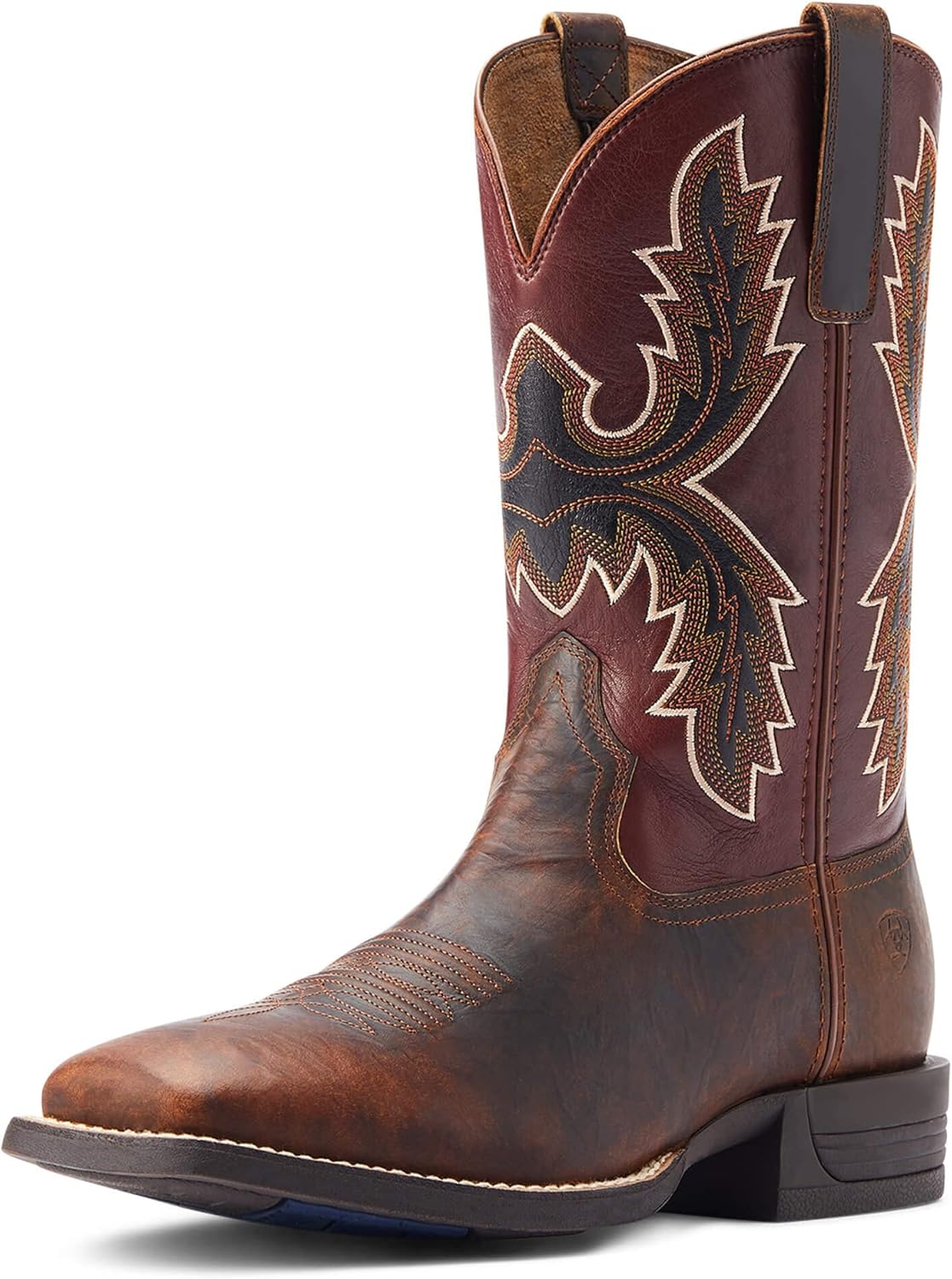 Ariat Mens Pay Window Western Boot Bartop Brown/Cognac 10