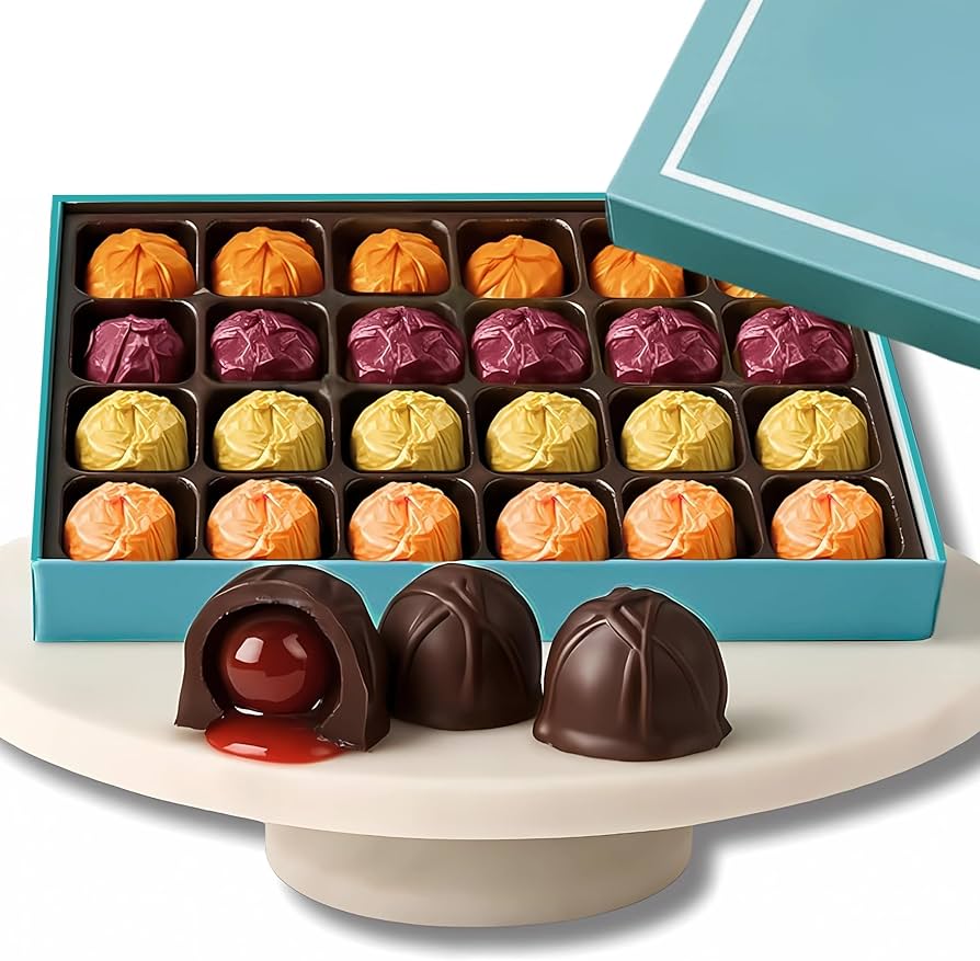 Amazon.com : Andy Anand Chocolatier Dark Chocolate Whole Cherry