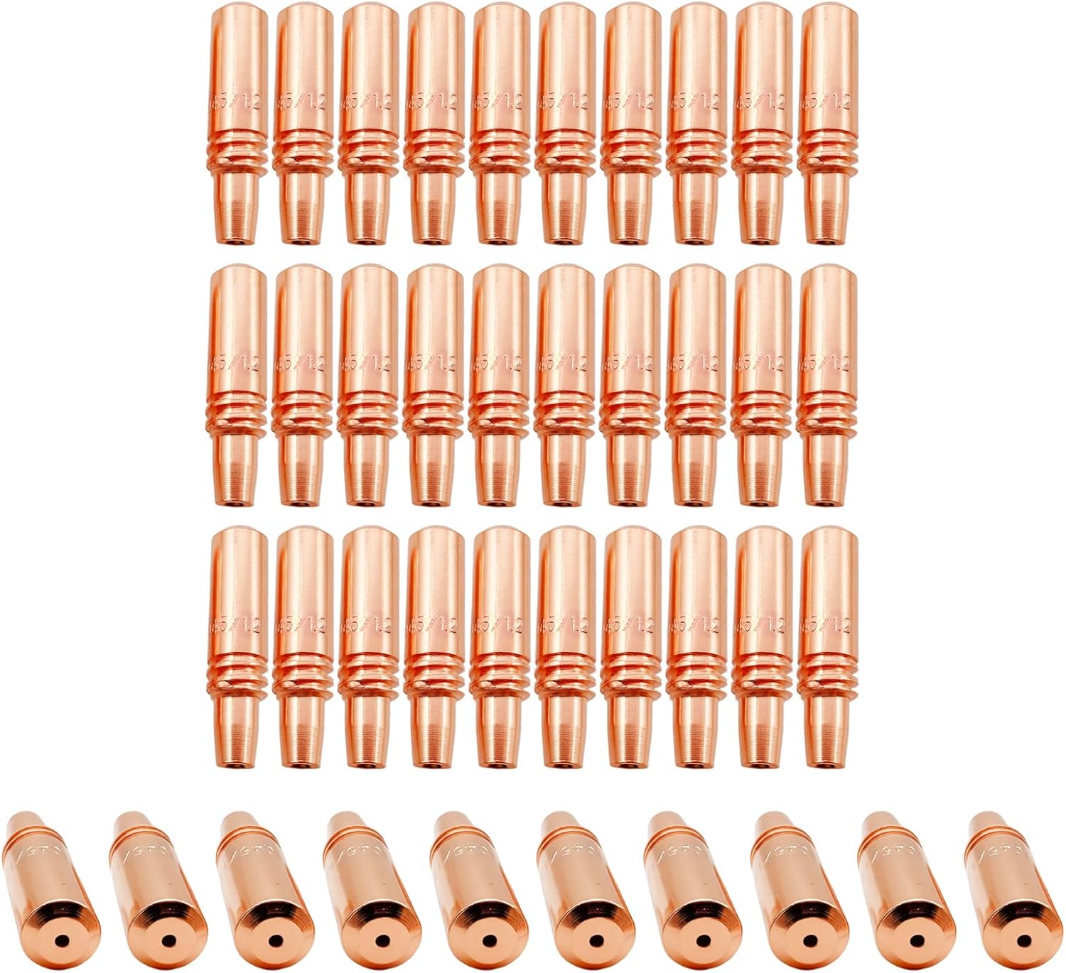 40Pcs 206189 Contact Tips .052 3/64AL for Miller Spoolmatic Pro 15A 30A, XR Series, Roughneck C Series MIG Welding Torch