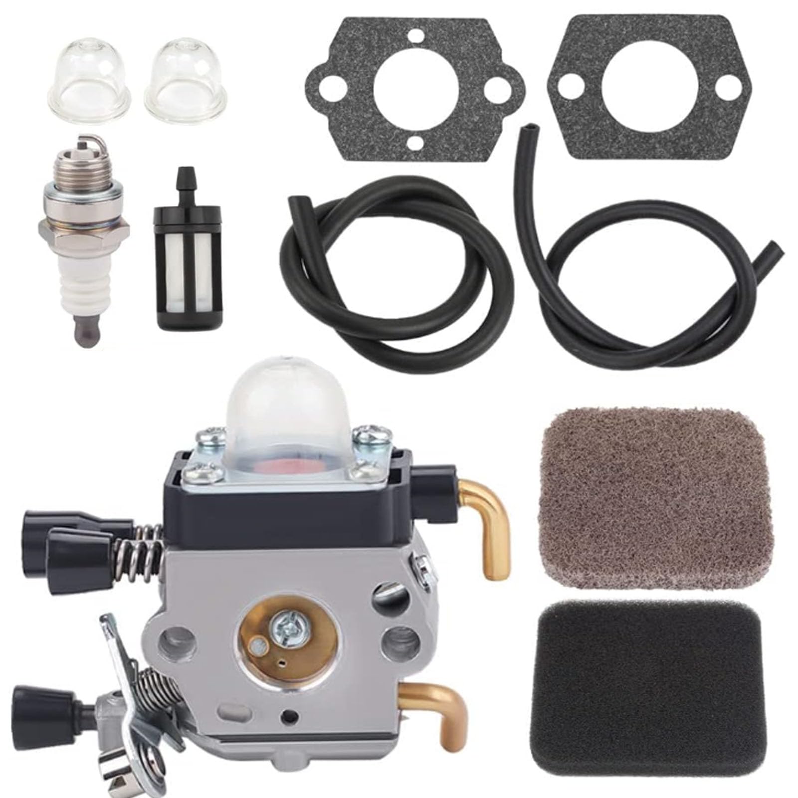 Compatible avec le carburateur FS85 FS80 pour Stihl FS75 FS80R FS85 FS85R FS85T FS85RX Débroussailleuse Weedeater C1Q-S97 Carb
