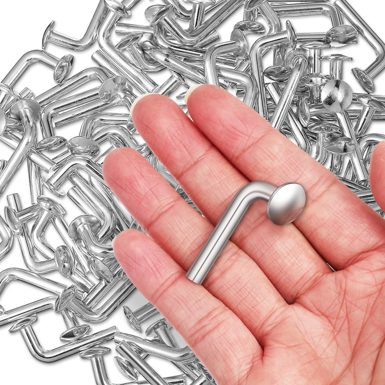 100 Stück Palettenregal-Sicherheitsbolzen - Stabile J-Bolzen Für Schwere Lasten