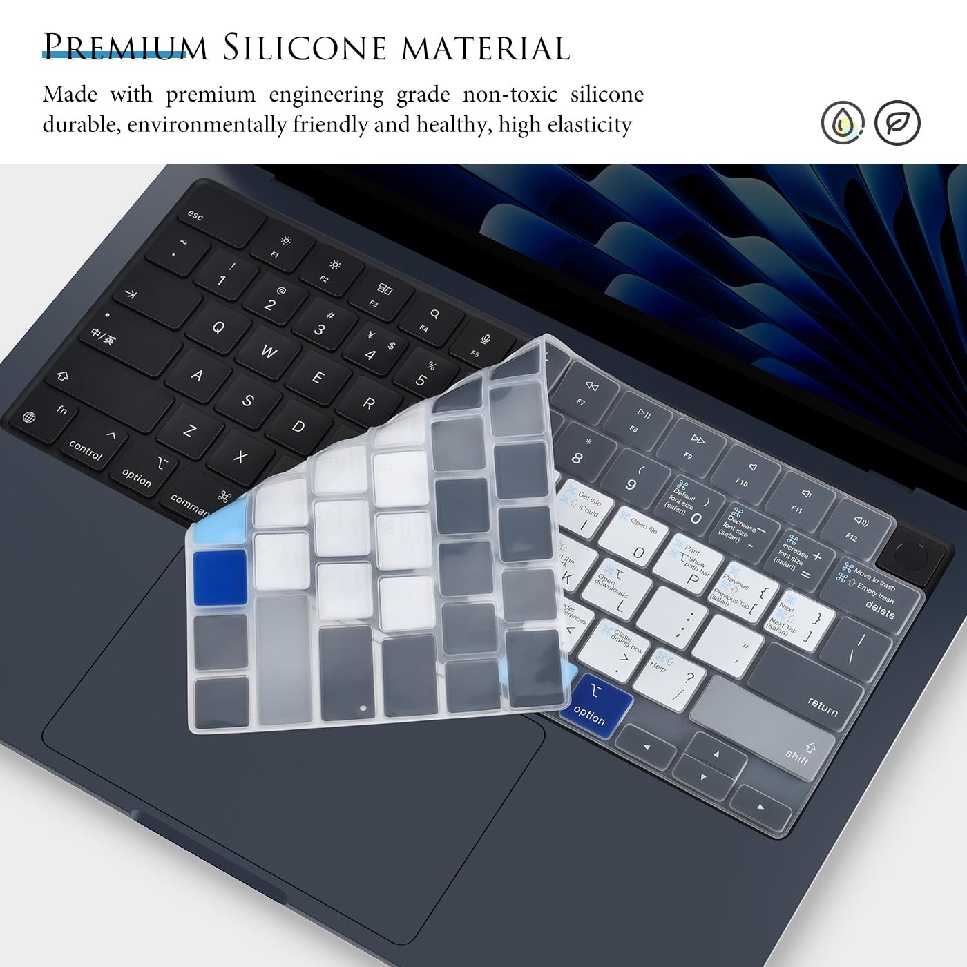 Amazon.co.jp: キーボードカバー MacBook Air 13.6 M2 M3 M4 A2681