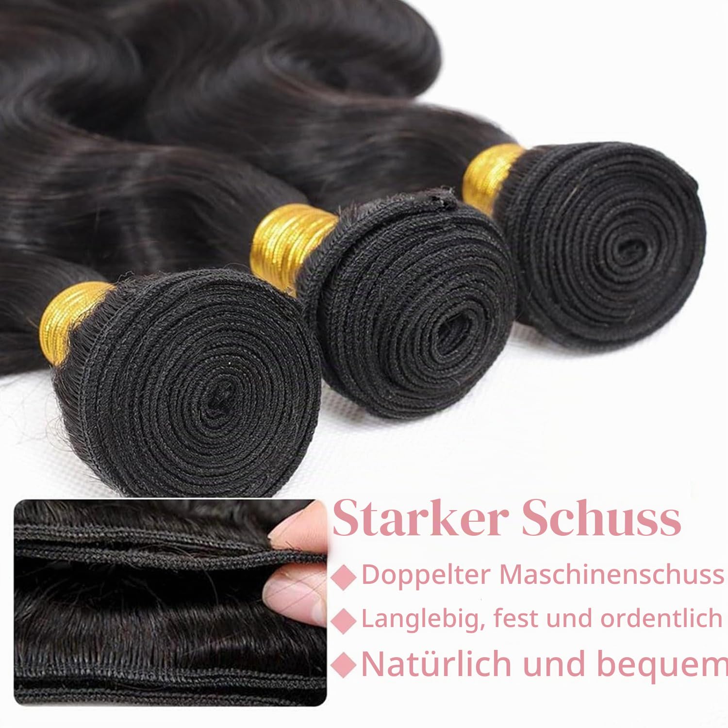 Human Hair Bundles with Closure 22 24 26+20 Zoll 4X4 HD Lace Closure 100% Brazilian Virgin Human Hair 3 Bundles with Closure