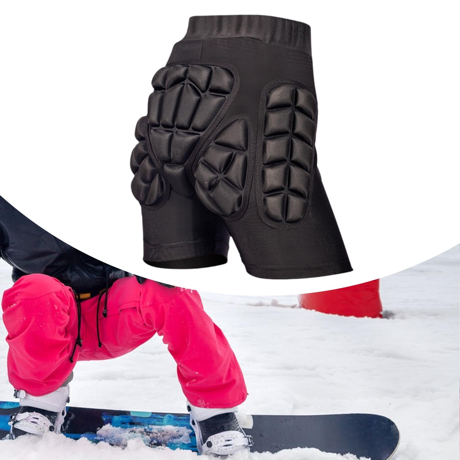 Amagogo Protezione 3D Shorts Imbottiti Pants Crash Active Active Abbigliamento Pantaloni protettivi per Sport da Esterno Donne Pattinaggio a rotelle