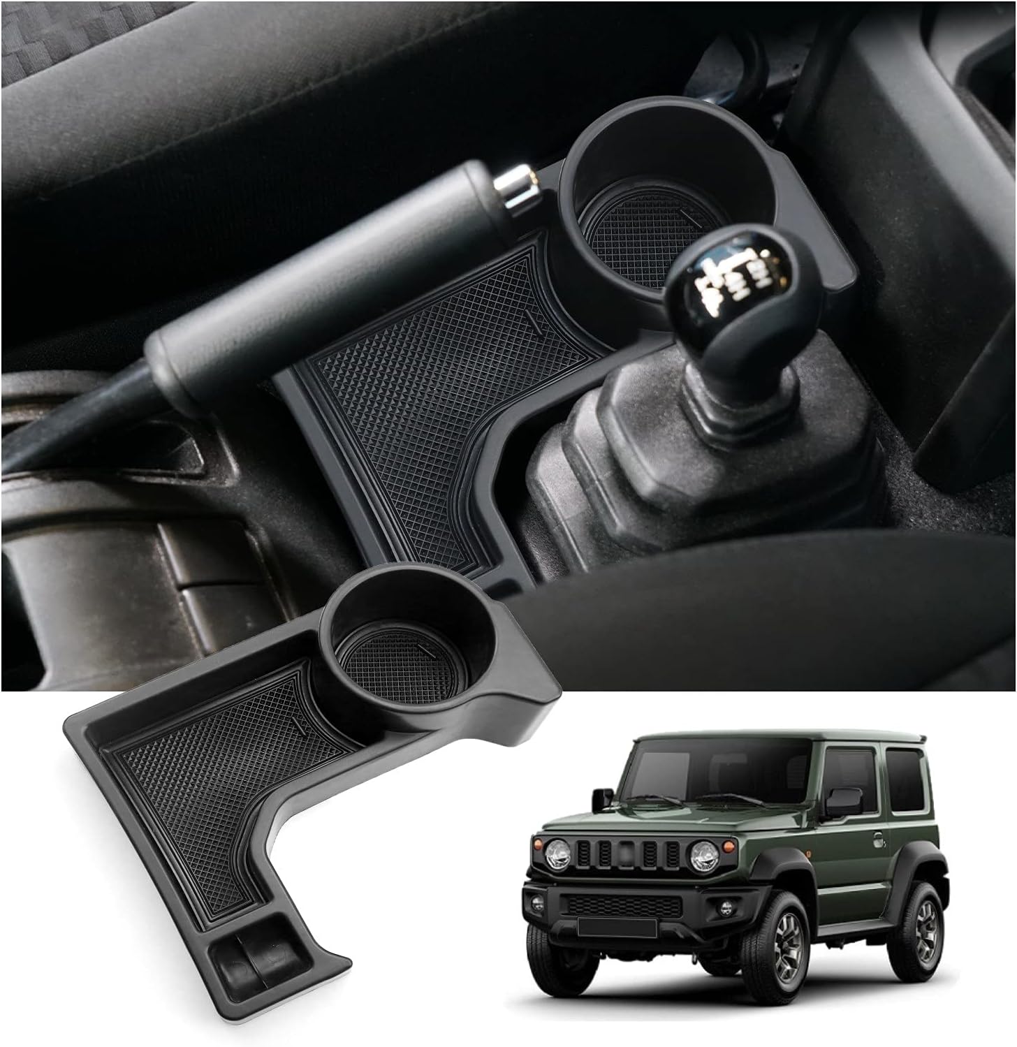 Ruiya Compatible with Suzuki Jimny JB64W JB74W(Automatic) 2018-2024 Centre Console Storage Box,Jimny Armrest Organiser Tray Centre Armrest Car Storage Box Centre Armrest Glove Box Jimny Accessories