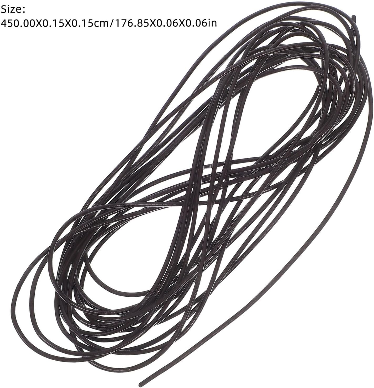 Cabilock Deep Coffee 1.5mm Leather String Cord for Jewelry Making, 5 Yards Cowhide Necklace Rope Beading Thread for Bracelet Crafting and Necklace DIY