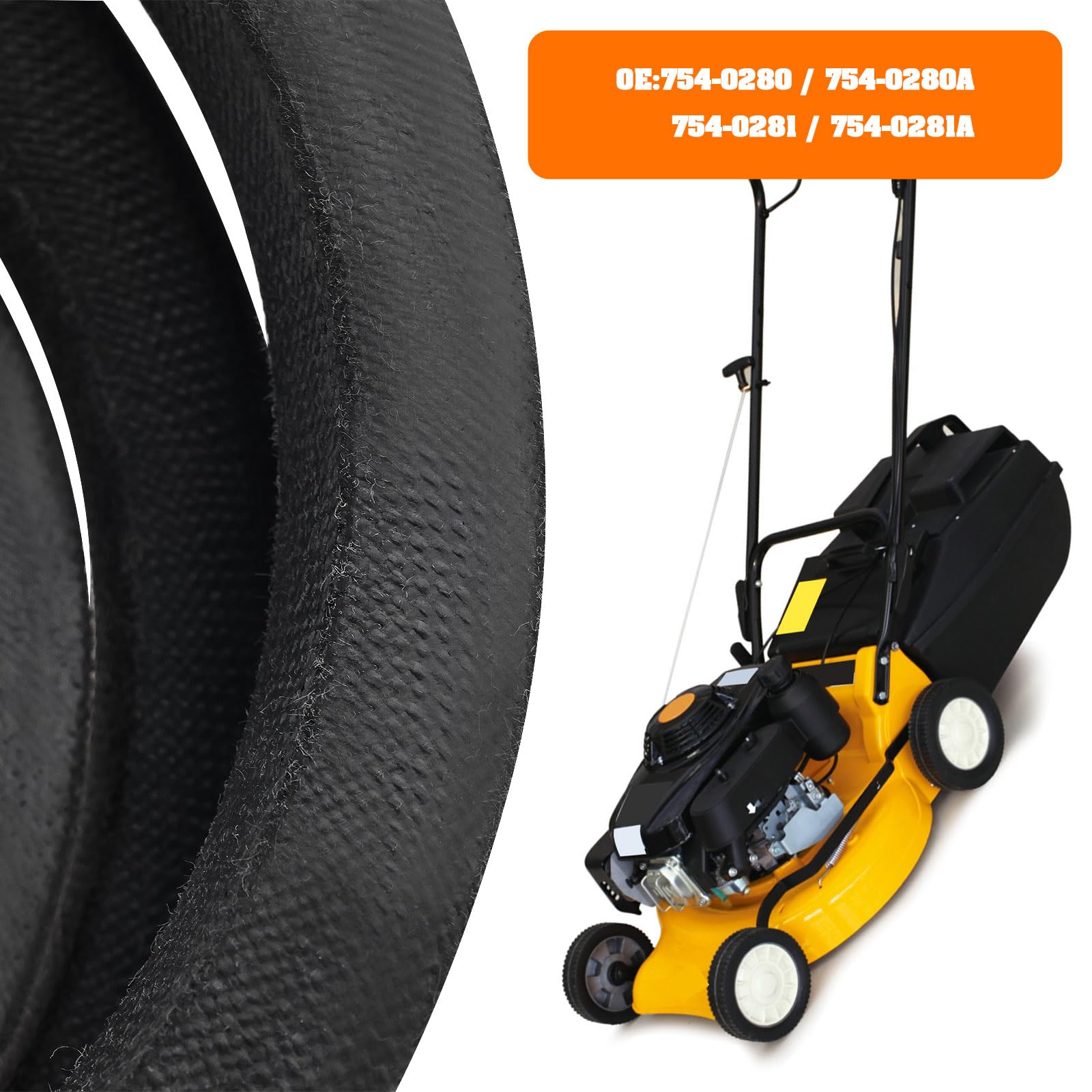 Compatible 754-0280 Kit Courroies Trapézoïdales SECURA Pour Tondeuse MTD - /0281 Entretien Tondeuse Jardin