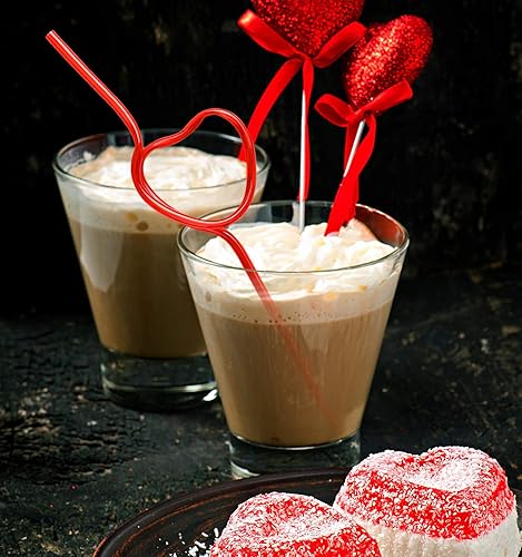 Miniatura 2 de Pajitas para fiesta del día de San Valentín, pajitas de plástico para beber V-Day, regalos escolares, 36 unidades