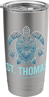 St. Thomas U.S.V.I. US Virgin Island Souvenir Vacation Stainless Steel Insulated Tumbler