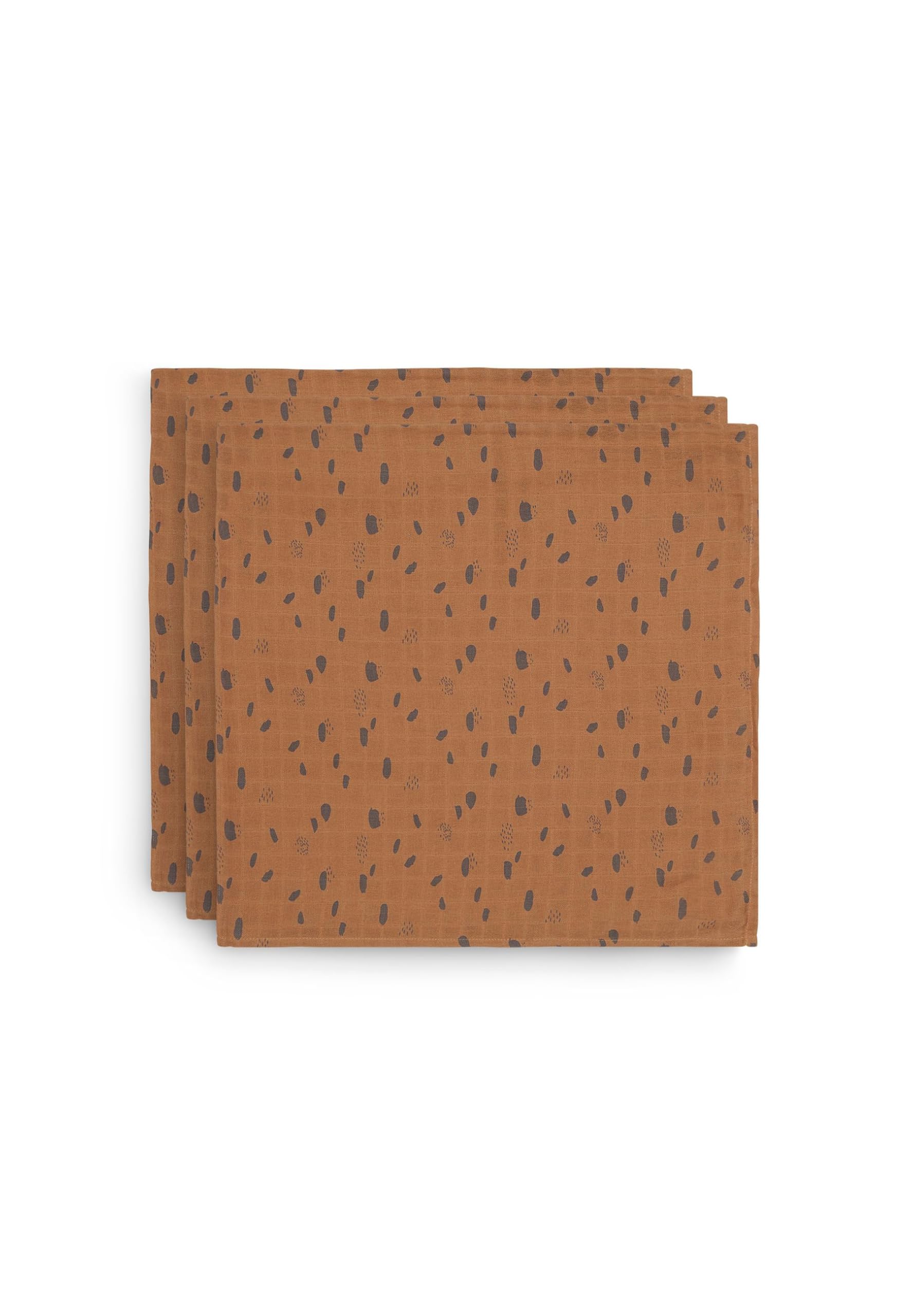 Jollein Hydrofilowy Spot Multi Ściereczka 3-Sztuki, 70 cm Długość x 70 cm Szerokość: Karmel