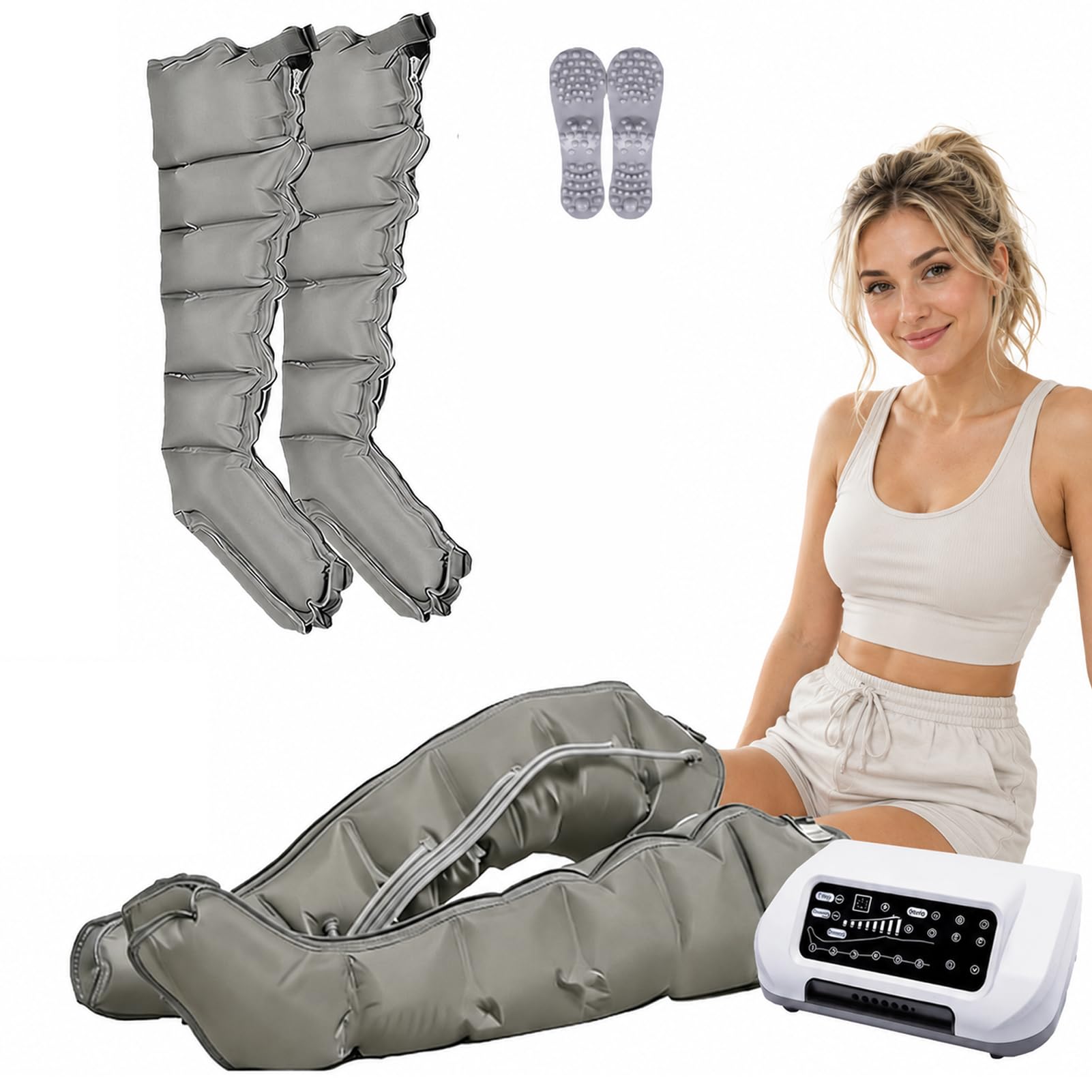LYJIANGXIN Full Body Lymphatic Drainage Massager and L/XL Pain Relief 6-Cavity Lymphatic Drainage Air Compression Massager Relieves Muscle Pain and Fatigue Pressotherapy Boots