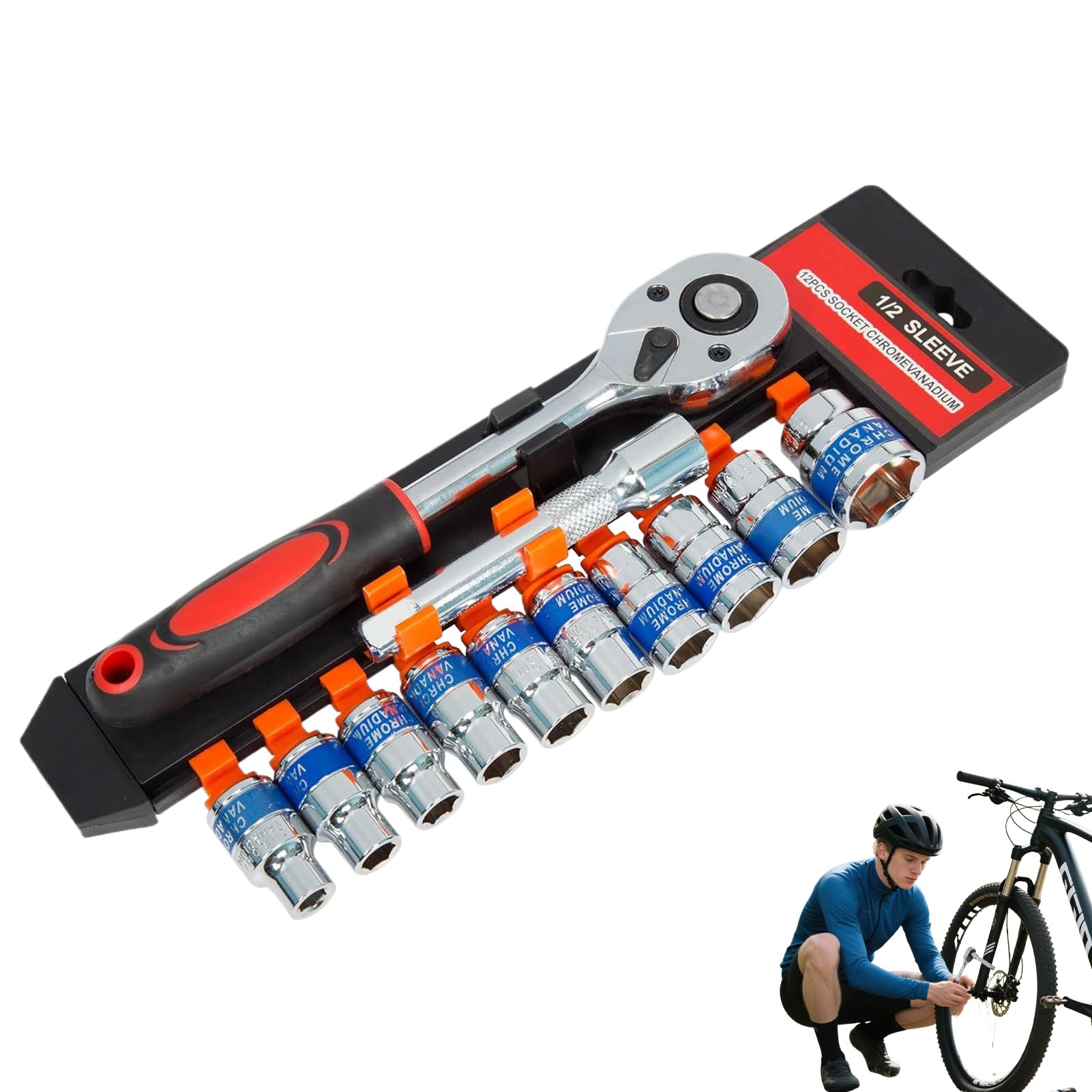 Jeu de douilles de 13 mm pour les réparations de la maison et l'entretien du vélo