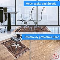 Vista 94 de Teal Hardwood Floor Desk Chair Mat, Painted Wood Board Horizontal Lines Birthdays Easter Holiday Print Backdrop Image, Protects Hardwood Floor Under
