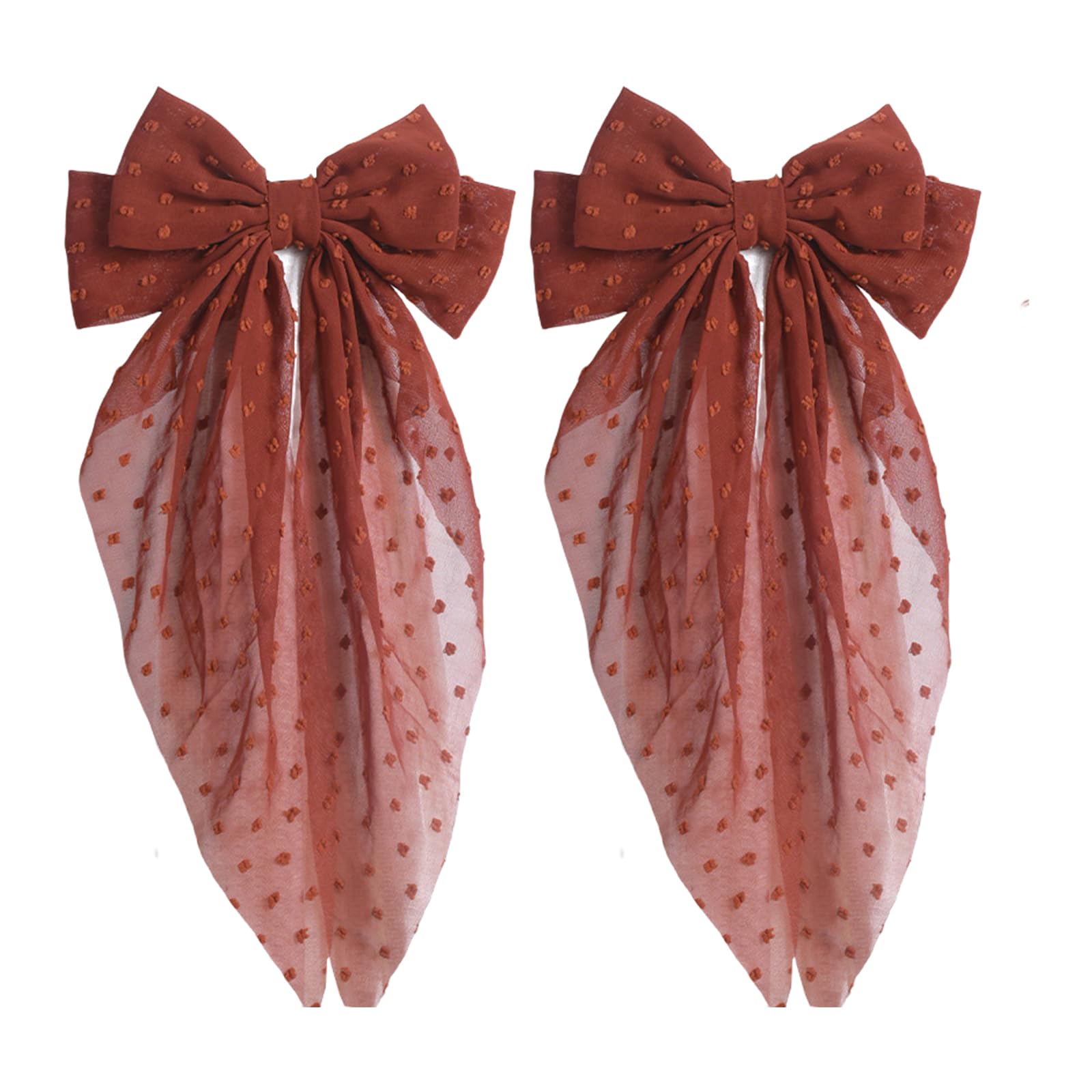 Carotoe Brick Red 2Pcs Versatility Butterfly Curtain Holders Decorative Curtain Holdbacks For Touch Of Romance Bowknot Holders Bows Tiebacks
