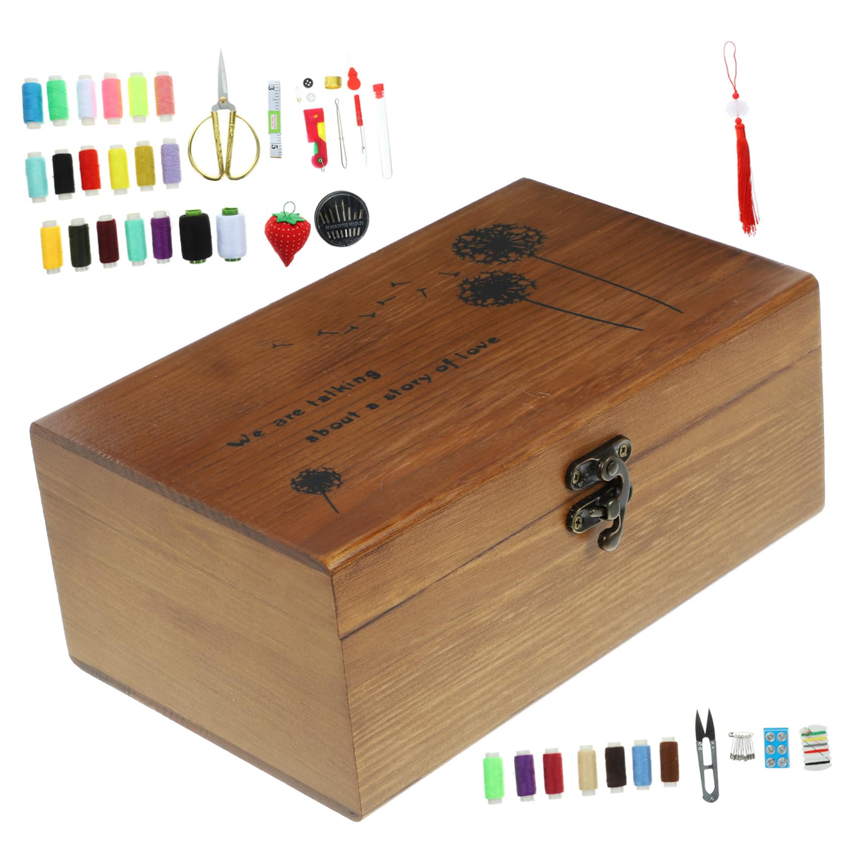 Kit de Costura Portátil y Ligero Hilos de Coser y Agujas de Acero Inoxidable para DIY y Uso en Casa