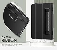 Vista 8 de MoKo - Funda compatible con la tablet Kindle Fire HD 8 y 8 Plus (10ª generación, versión de 2020), funda de soporte plegable y diseño delgado