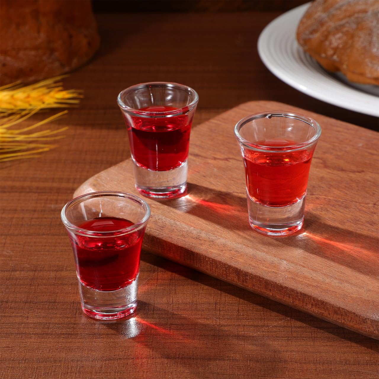 Cabilock 24 bicchieri in vetro trasparente riutilizzabili per comunione, bicchieri sacramentali per comunione standard, piccoli bicchieri per servizio in chiesa per battesimo, servizio domenicale e