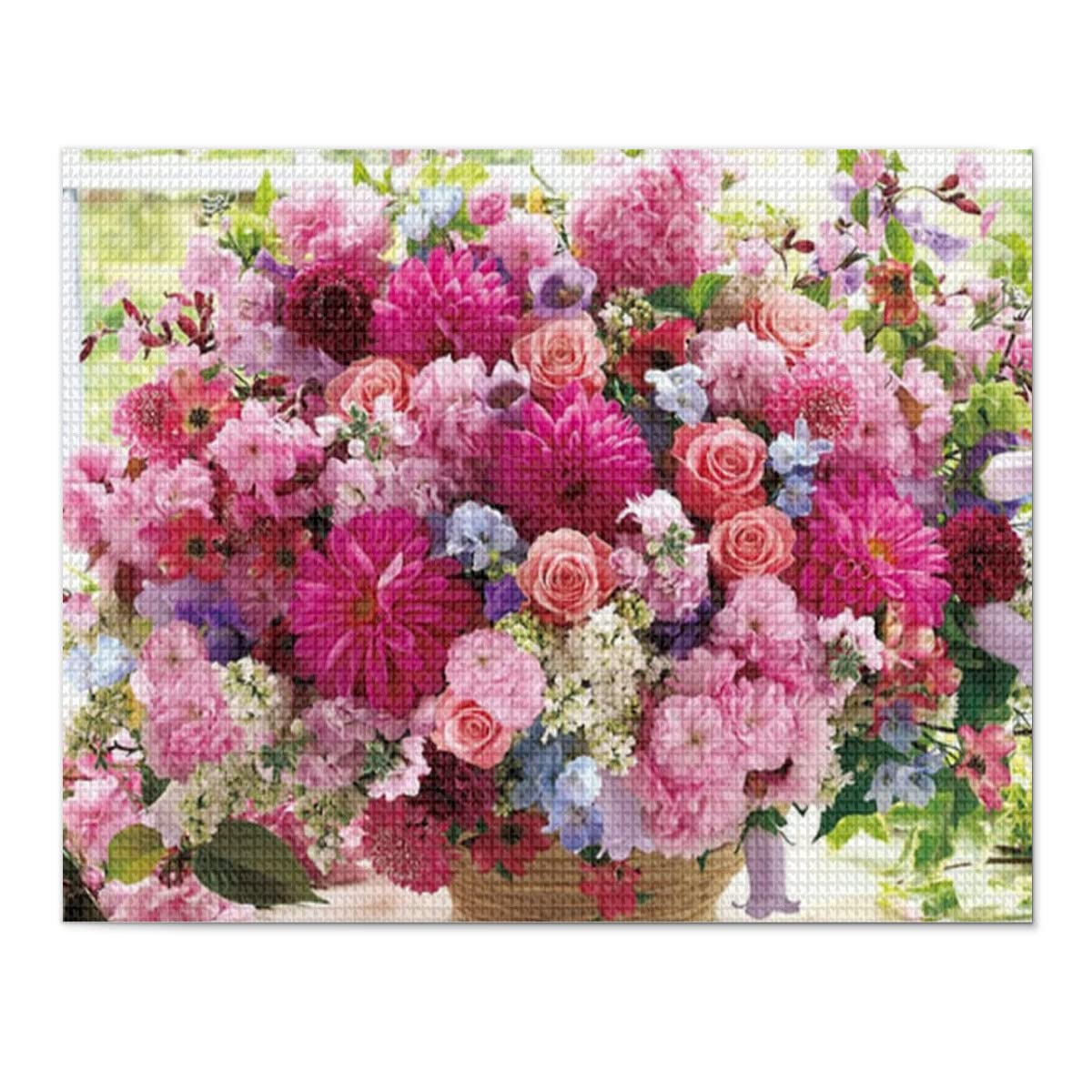 バラのダイヤモンドペインティングアート Amazon | ダイヤモンドアート キット バラの花 5Dモザイクアート 静か