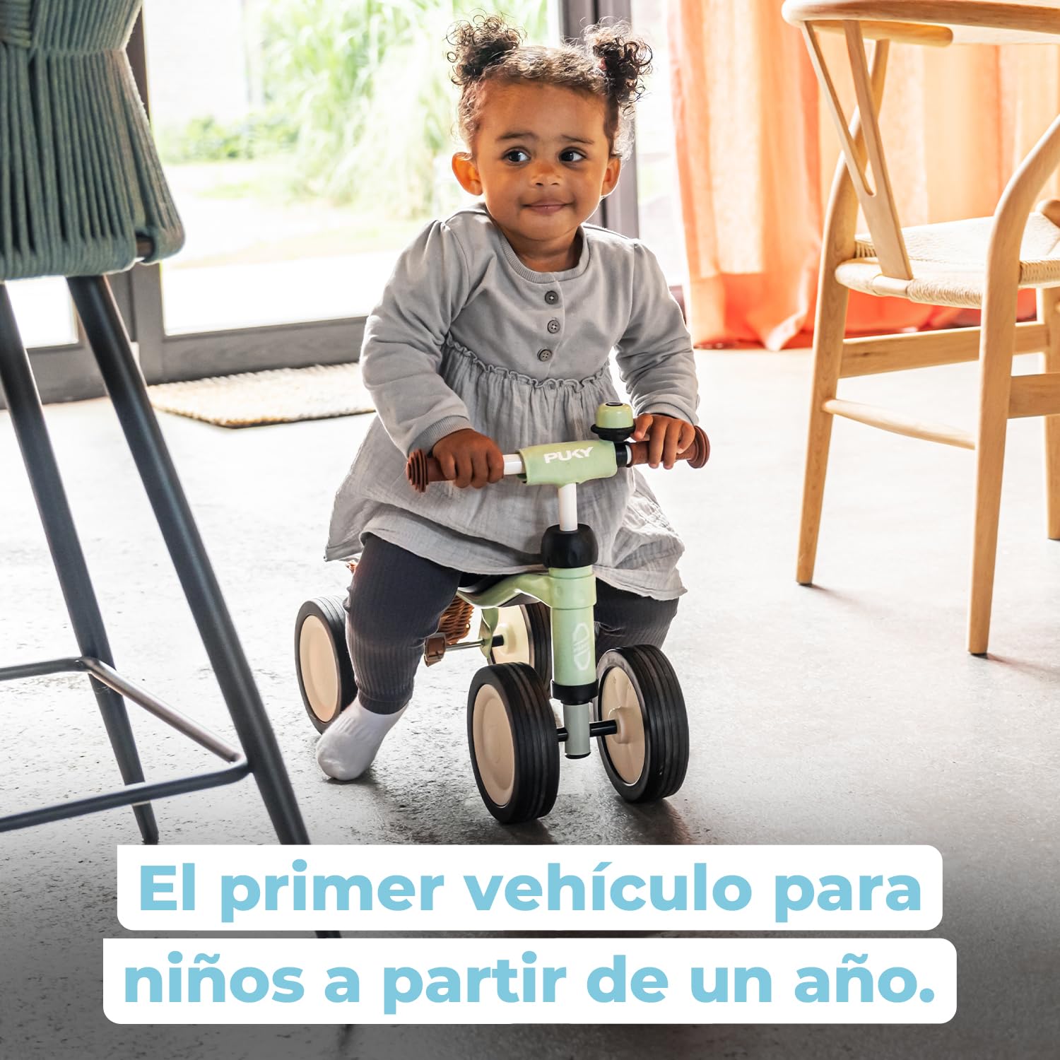 PUKY PUKYLINO Azul | Juguetes niños 1 año | Vehículo Interior bebés | Andador correpasillos | Juguete ergonómico con empuñaduras Seguridad | Recubrimiento Resistente | Ruedas silenciosas Float
