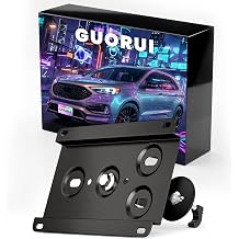 Heavy-Duty Front License Plate Holder Compatible with Ford Edge 2nd gen 2015-2024ST,Escape 4th gen,Expedition 4th gen,Explorer 6th gen, Anti-Theft Mounting Kit No Drill Grille License Plate Frame