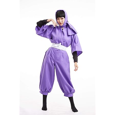Amazon Mg Gegentana フリーサイズ 忍たま 忍術学園 忍者 コスプレ 衣装 五年生 薄紫 セット 制服 コスプレ 仮装 通販