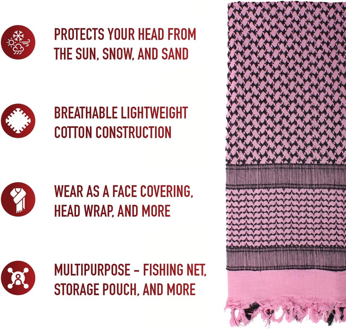 Rothco Shemagh Tactical Desert Keffiyeh Scarf - Image 6