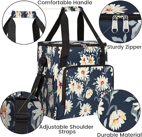 Miniatura 6 de Bolsa de transporte para cafetera de margaritas abstractas para Keurig K-Mini o K-Mini Plus K-Mini Plus K-Cup Pods, portátil, bolsa de viaje