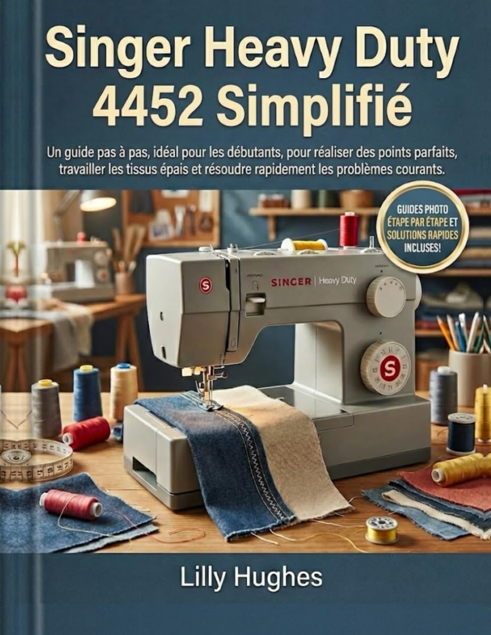 Singer Heavy Duty 4452 Simplifié: Un guide pas à pas, idéal pour les débutants, pour réaliser des points parfaits, travailler les tissus épais et résoudre rapidement les problèmes courants.
