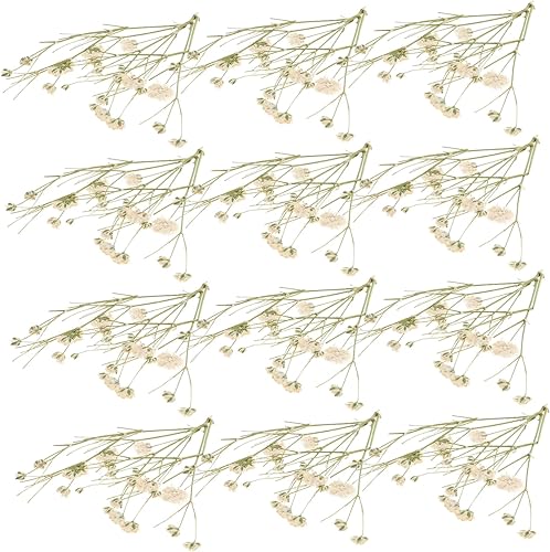 Miniatura 4 de Amosfun 5pcs 1 Baby's Breath Embossed Vase for Flowers Dried Flowers Nail Art Arreglos Florales Naturales Nordic Decor Preserved Flower Decor Plant
