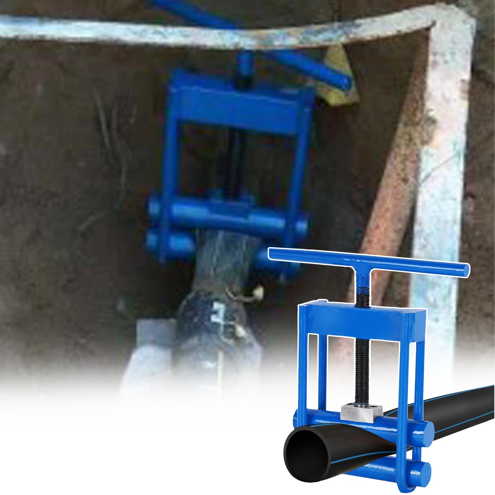 Herramienta Manual De Compresión para Tuberías De Agua, De Acero Sólido para Una Sujeción Firme, De Acero Sólido, Soldadura Sin Costuras, para Tuberías De PE/PPR/PVC/PP,40