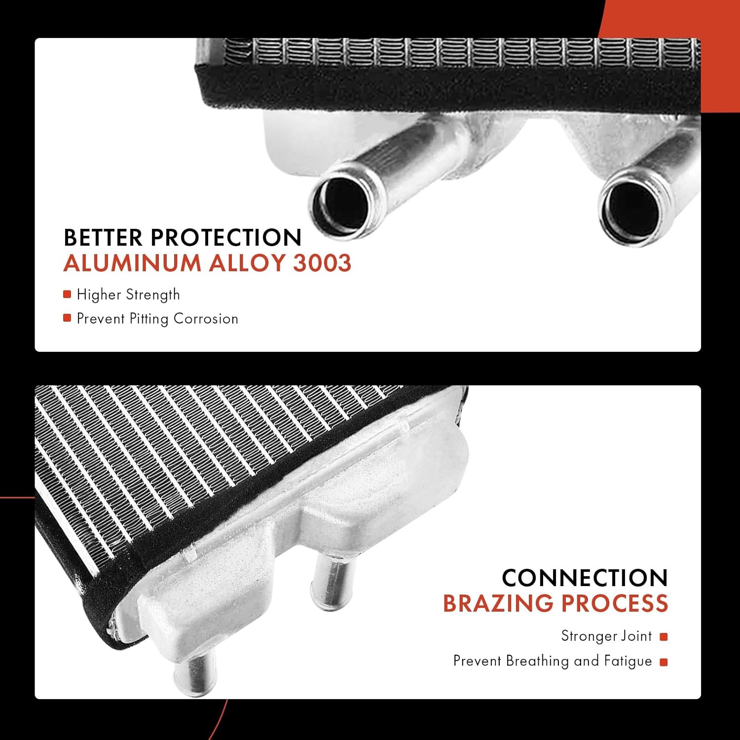 A-Premium HVAC Heater Core Compatible with Ford Bronco 1978-1979 F-150 1975-1979 F-100/250/350 1973-1979 Falcon 1960-1963/1965 Mustang 1965-1968 & Mercury Comet 1960-1965/1967-1968