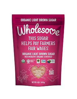 Wholesome Fair Trade Organic Light Brown Sugar, 64oz, 1-Pack - Amazon product rated Grade A