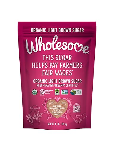 Miniatura 25 de Azúcar moreno oscuro orgánico saludable, comercio justo, sin OMG y sin gluten, 1.5 libras (paquete de 6)