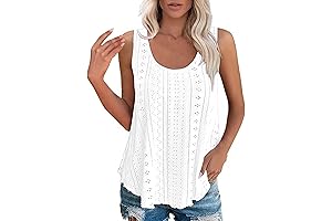 Embroidered Eyelet Tank Top: Preview Prime Day Deals