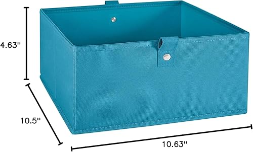 Miniatura 7 de RiverRidge Juego de 6 contenedores plegables de almacenamiento para niños, cajas de tela de 10.5 pulgadas de ancho x 5 pulgadas de alto con asas