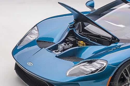 Miniatura 10 de Autoart 2017 Ford GT Liquid Blue Metallic 1/12 Modelo de coche