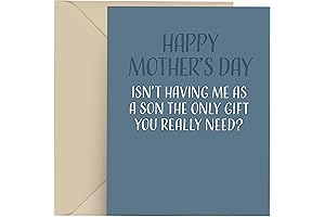 Funny Mother's Day Card: Grateful for Your Son