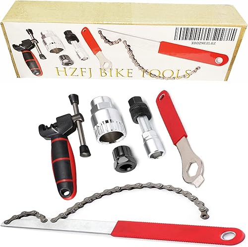 YOUHO Extractor de manivela de bicicleta, kit de herramientas de reparación de llaves extractoras de manivela, cadena de rueda libre, herramienta de