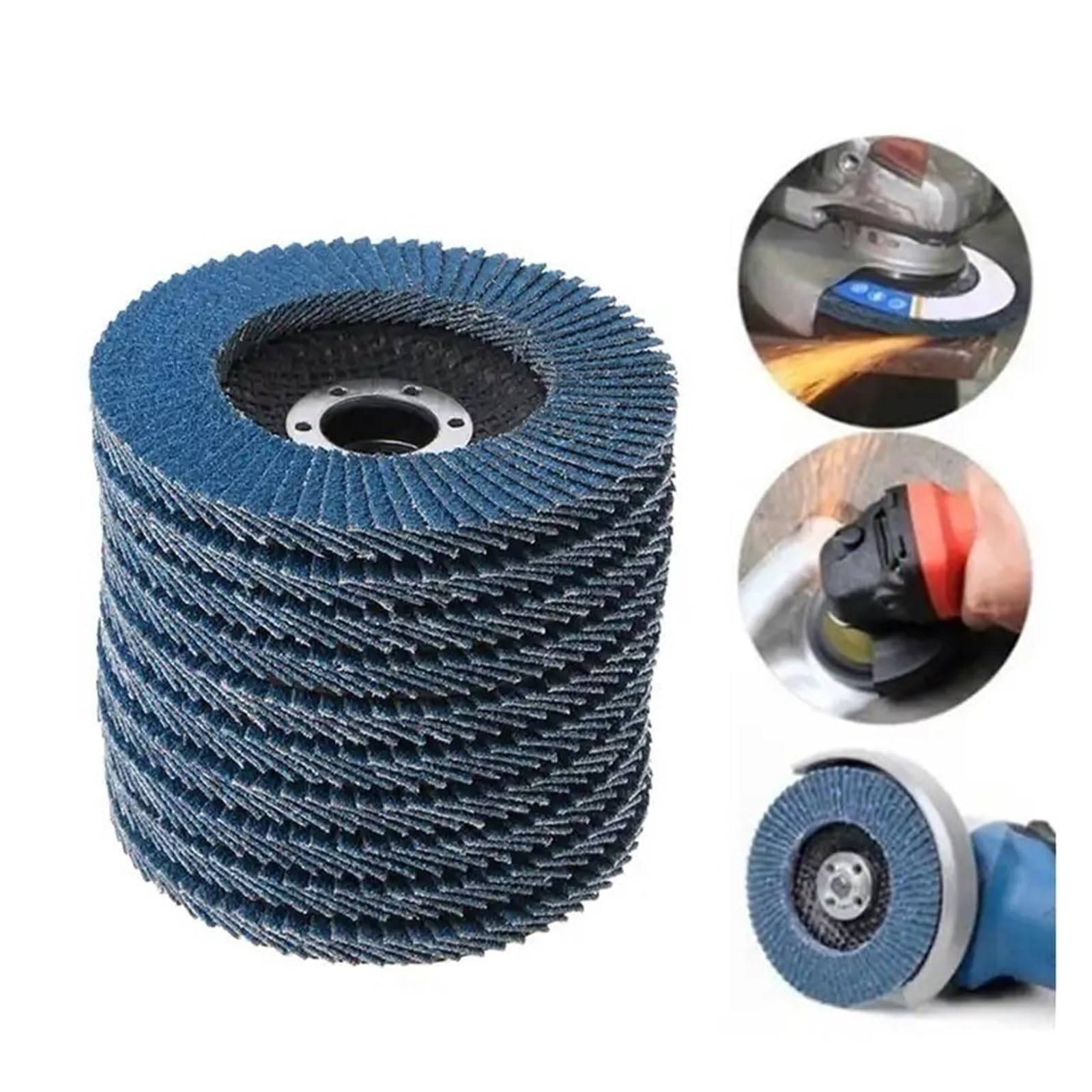 Tarcze ścierne 125mm metalowe tarcze szlifierskie, szlifierka kątowa, ostrze kołowe, ziarnistość 40/60/80/120(40 Grit, 10 sztuk)