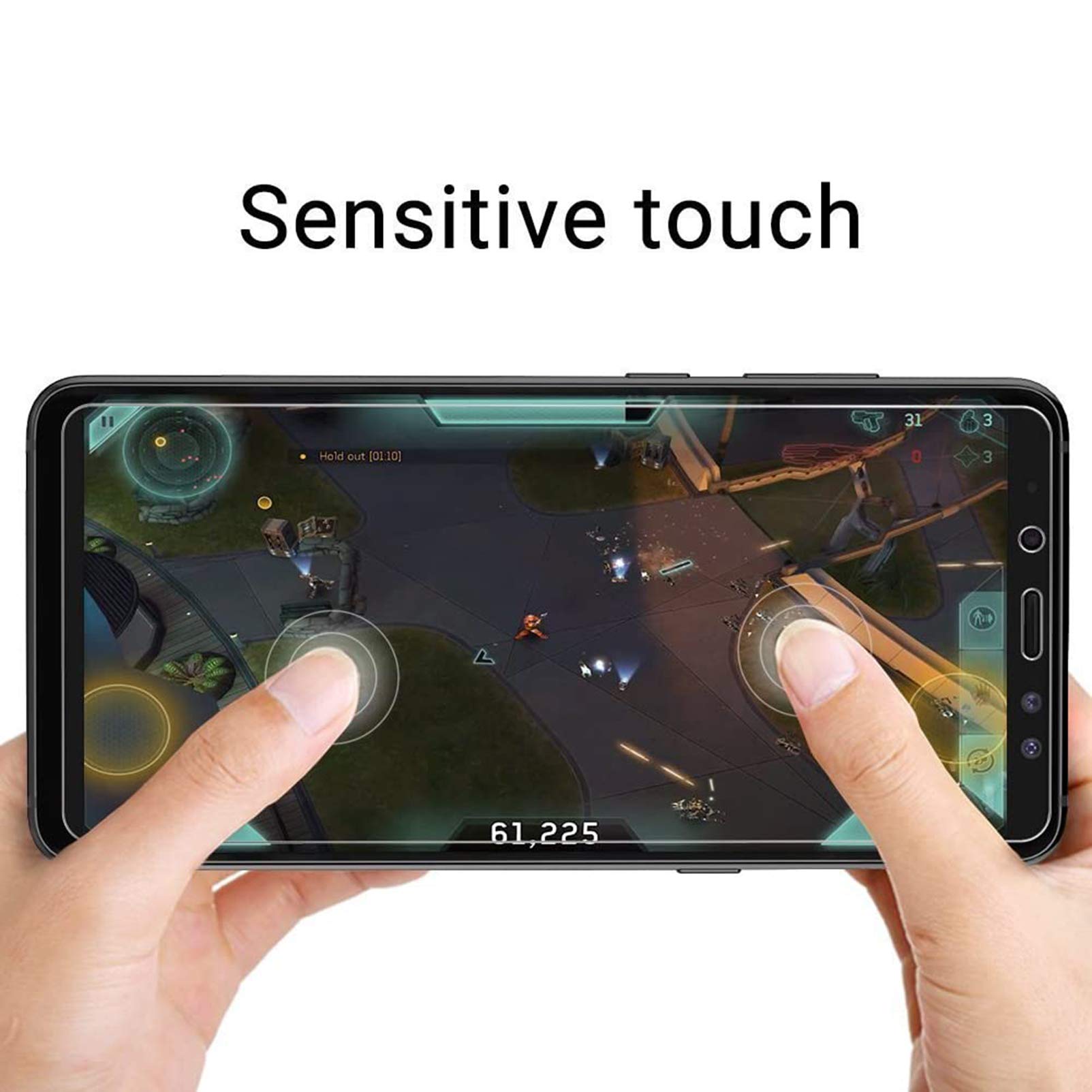 KJYF [3 Pezzi] Vetro Temperato Per Doogee S58 PRO - Pellicola Protettiva Schermo Ultra Resistente - Durezza 9H, Antigraffio, Trasparente