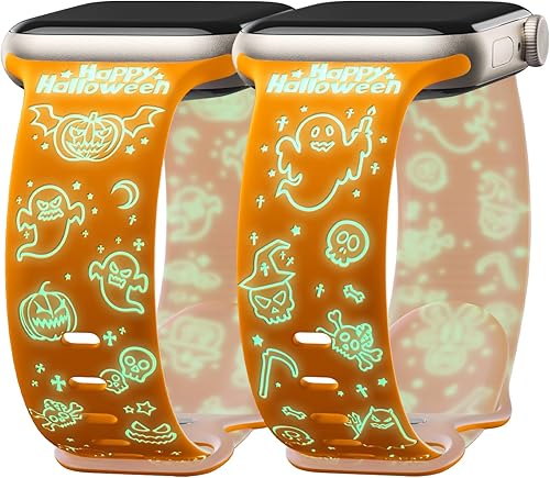 Miniatura 7 de Correas de Navidad compatibles con Apple Watch para mujeres de 1.575 in 1.614 in 1.496 in 1.654 in 1.732 in 1.772 in 1.929 in, correa láser de