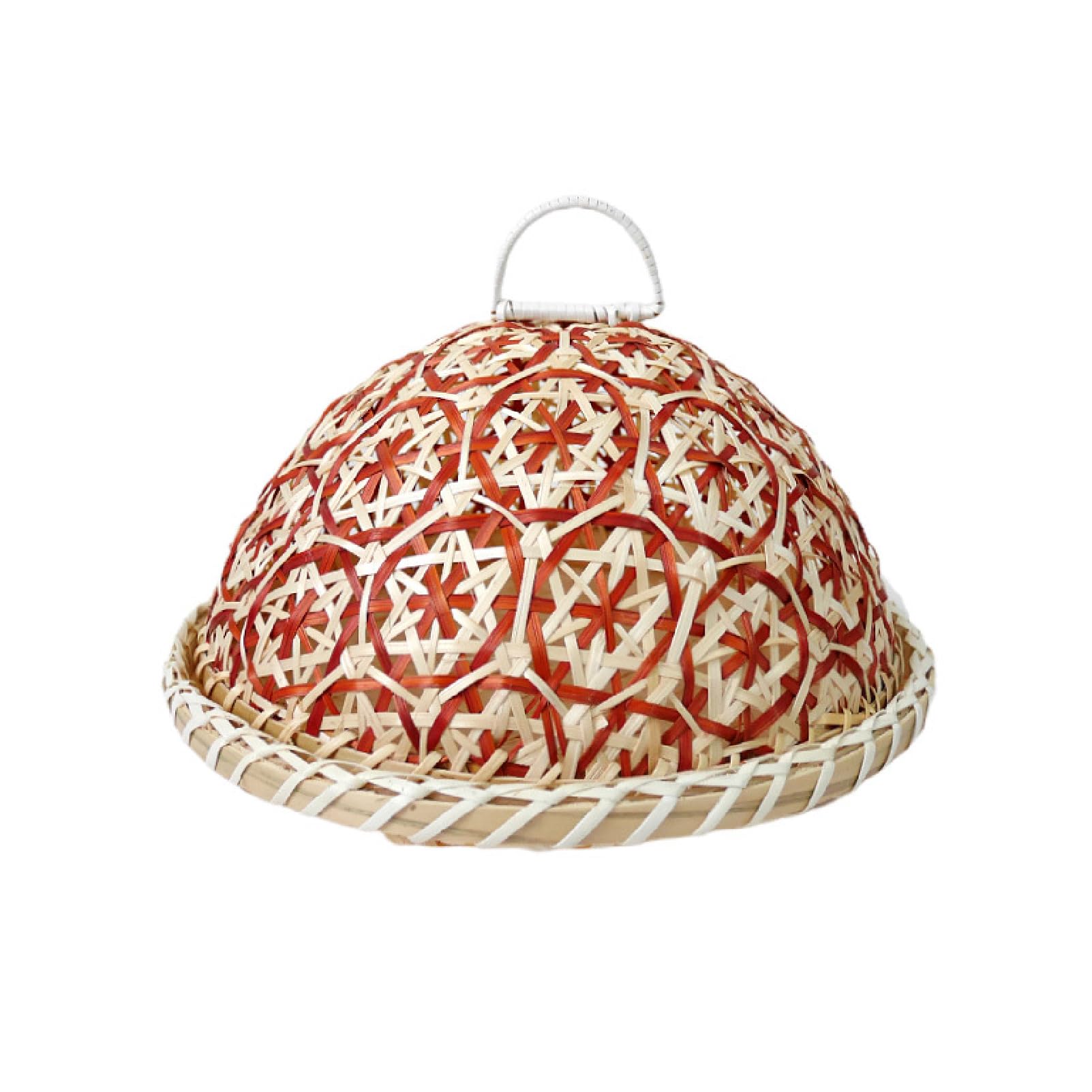 DTSXFTLY Handwoven Bamboo Bread Basket with Lid for Fruit Table Serving