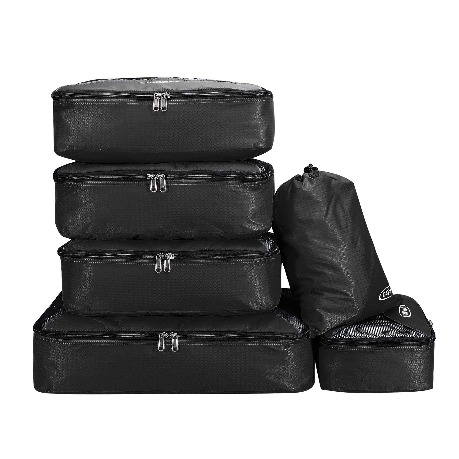 G4Free Set di 4/6 cubi da imballaggio per bagagli da viaggio, borse da imballaggio, bagagli da viaggio per vacanze e viaggi