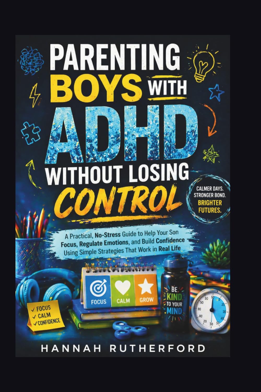 PARENTING BOYS WITH ADHD WITHOUT LOSING CONTROL: A Practical, No-Stress Guide to Help Your Son Focus, Regulate Emotions, and Build Confidence Using Simple Strategies That Work in Real Life