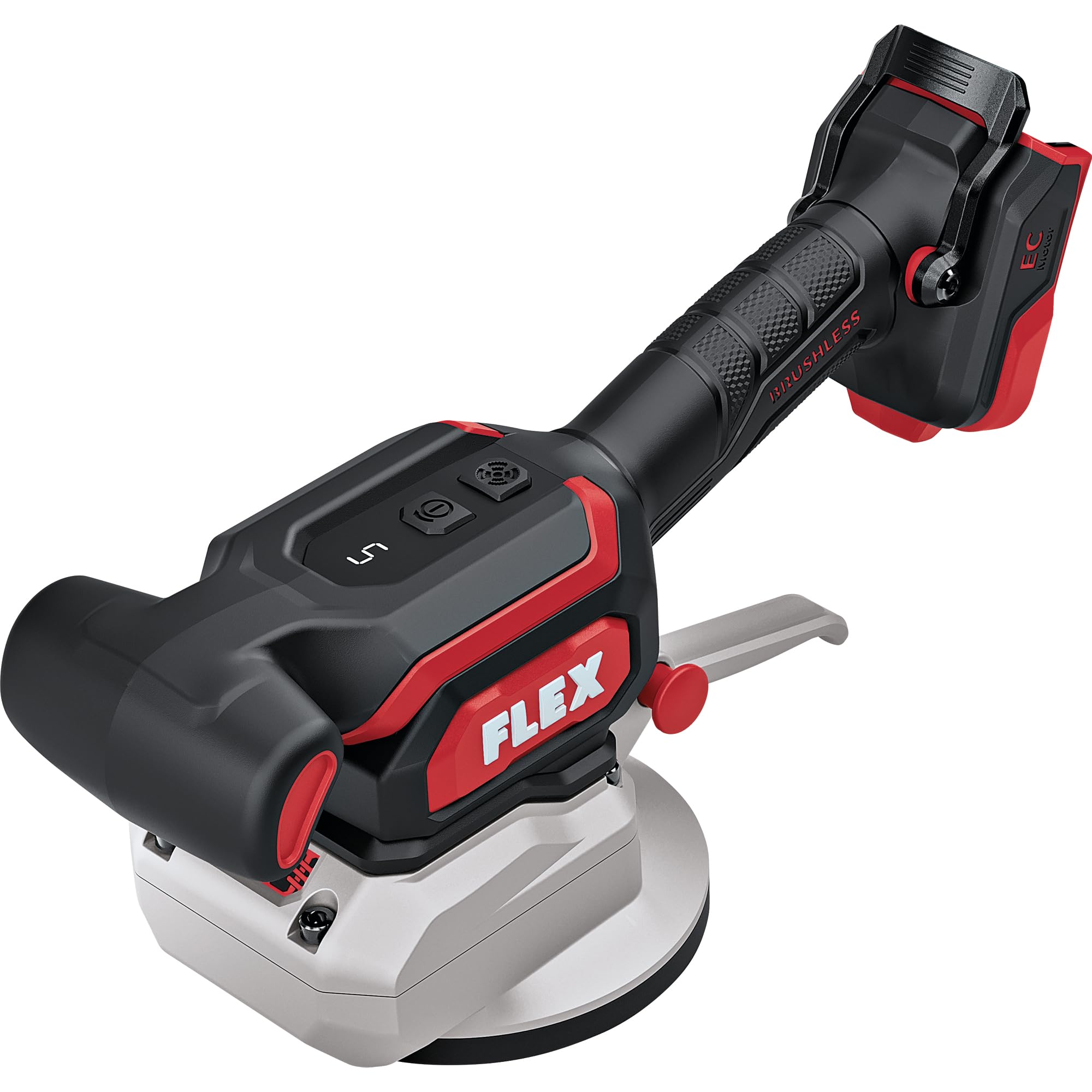 FLEX Akku-Fliesenrüttler TV 18-EC C 18 V Ø 120 mm bürstenloser Motor EMS LED Akkuanzeige Fliesenvibrator